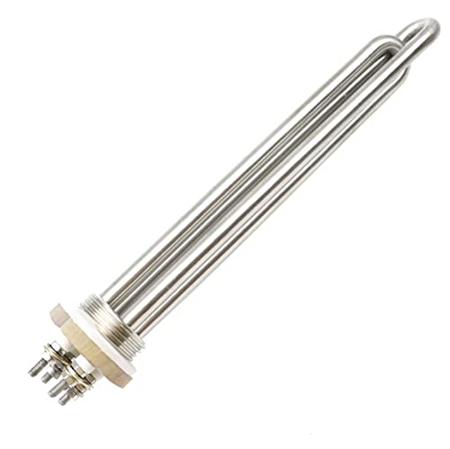 DHVIJA Heizgerät 12V / 24V / 36V / 48V Taucher Tubular Wasser Heizelement Heizung Dn25. Gewindefestigkeitswasserheizung Widerstand Joyous(Heater,12v 600w BSP) von DHVIJA
