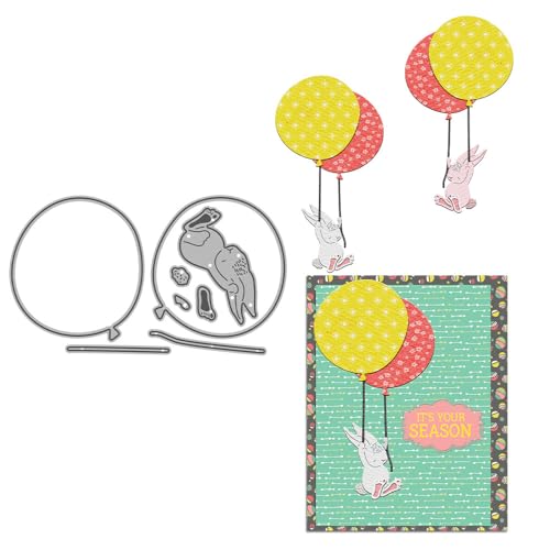 Hasen-Stanzformen für Kartenherstellung, Ballon-Metall-Stanzformen-Sets für DIY, handgemachtes Scrapbooking, Papierbasteln, Festivals, Album, Party, Hochzeit, dekoratives Zubehör Hasen-Stanzformen für Kartenherstellung, Ballon-Metall-Stanzformen-Sets für DIY, handgemachtes Scrapbooking, Papierbasteln, Festivals, Album, Party, Hochzeit, dekoratives Zubehör von DHVTESN