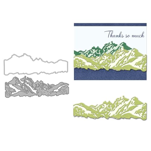 Mountain Peak Stanzformen für Kartenherstellung, Metall-Stanzformen-Sets für DIY, handgemachtes Scrapbooking, Papierbasteln, Festivals, Album, Party, Hochzeit, dekoratives Zubehör Mountain Peak Stanzformen für Kartenherstellung, Metall-Stanzformen-Sets für DIY, handgemachtes Scrapbooking, Papierbasteln, Festivals, Album, Party, Hochzeit, dekoratives Zubehör von DHVTESN