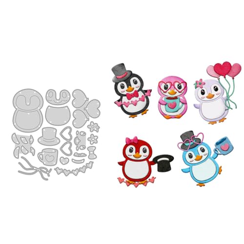Pinguin-Stanzformen für Kartenherstellung, Tier-Metall-Stanzformen-Sets für DIY, handgemachtes Scrapbooking, Papierbasteln, Festivals, Album, Party, Hochzeit, dekoratives Zubehör Pinguin-Stanzformen für Kartenherstellung, Tier-Metall-Stanzformen-Sets für DIY, handgemachtes Scrapbooking, Papierbasteln, Festivals, Album, Party, Hochzeit, dekoratives Zubehör von DHVTESN