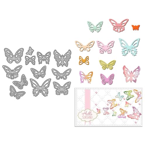 Stanzformen aus Metall für Kartenherstellung, hohle Schmetterlinge, Sets für Bastelarbeiten, Scrapbooking, Papierbasteln, Festivals, Album, Party, Hochzeit, dekoratives Zubehör Stanzformen aus Metall für Kartenherstellung, hohle Schmetterlinge, Sets für Bastelarbeiten, Scrapbooking, Papierbasteln, Festivals, Album, Party, Hochzeit, dekoratives Zubehör von DHVTESN