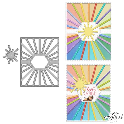 Stanzformen für Kartenherstellung, Motiv: Sonne, für Bastelarbeiten, Scrapbooking, Papierbasteln, Festivals, Album, Party, Hochzeit, dekoratives Zubehör Stanzformen für Kartenherstellung, Motiv: Sonne, für Bastelarbeiten, Scrapbooking, Papierbasteln, Festivals, Album, Party, Hochzeit, dekoratives Zubehör von DHVTESN