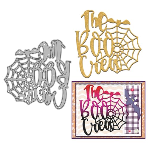 The Boo Crew Stanzformen für Kartenherstellung, Halloween, Spinnennetz, Metall-Stanzformen Sets für DIY, handgemachtes Scrapbooking, Papierbasteln, Festivals, Album, Party, Hochzeit, dekoratives The Boo Crew Stanzformen für Kartenherstellung, Halloween, Spinnennetz, Metall-Stanzformen Sets für DIY, handgemachtes Scrapbooking, Papierbasteln, Festivals, Album, Party, Hochzeit, dekoratives von DHVTESN