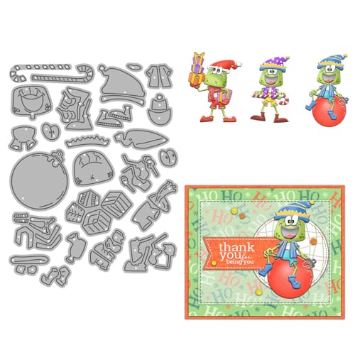 Weihnachts-Skelett-Stanzformen für Kartenherstellung, Weihnachtsmannmütze, Box, Metall-Stanzformen-Sets für DIY, handgemachtes Scrapbooking, Papierbasteln, Festivals, Album, Party, Hochzeit Weihnachts-Skelett-Stanzformen für Kartenherstellung, Weihnachtsmannmütze, Box, Metall-Stanzformen-Sets für DIY, handgemachtes Scrapbooking, Papierbasteln, Festivals, Album, Party, Hochzeit von DHVTESN