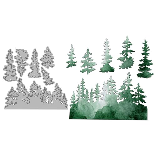 Weihnachtsbaum-Stanzformen für Kartenherstellung, Kiefernwald, Metall-Stanzformen-Sets für DIY, handgemachtes Scrapbooking, Papierbasteln, Festivals, Album, Party, Hochzeit, dekoratives Zubehör Weihnachtsbaum-Stanzformen für Kartenherstellung, Kiefernwald, Metall-Stanzformen-Sets für DIY, handgemachtes Scrapbooking, Papierbasteln, Festivals, Album, Party, Hochzeit, dekoratives Zubehör von DHVTESN