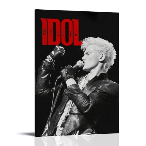 DHWDPO Billy Poster Idol Sänger Vintage Schwarz und Weiß Poster Leinwand Wandkunst Dekor Gemälde für Zuhause Wohnzimmer Schlafzimmer 30 x 45 cm Rahmenstil DHWDPO Billy Poster Idol Sänger Vintage Schwarz und Weiß Poster Leinwand Wandkunst Dekor Gemälde für Zuhause Wohnzimmer Schlafzimmer 30 x 45 cm Rahmenstil von DHWDPO