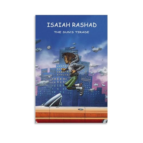 DHWDPO Isaiah Rashad Poster "The Suns Tirade", Leinwand, Wandkunst, Dekor, Gemälde für Zuhause, Wohnzimmer, Schlafzimmer, 30 x 45 cm, ungerahmter Stil von DHWDPO