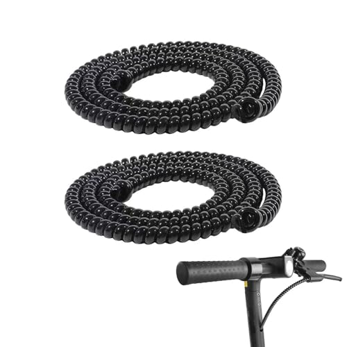 DHWEKU 2 Stücke 100cm Scooter Kabelschutz Spiral Kabelschlauch Kabelschlauch Kabelspirale Kabelschutzschlauch Flexibler Spiralschlauch Kabelorganisation E-Scooter Zubehör Schwarz DHWEKU 2 Stücke 100cm Scooter Kabelschutz Spiral Kabelschlauch Kabelschlauch Kabelspirale Kabelschutzschlauch Flexibler Spiralschlauch Kabelorganisation E-Scooter Zubehör Schwarz von DHWEKU