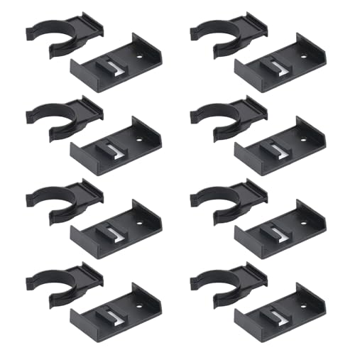 DHWEKU 8PCS Sockelfußclip Küche Küchen Sockelhalterungen Sockel Clips mit Befestigung Halterung Clips für Küchensockel,27mm von DHWEKU