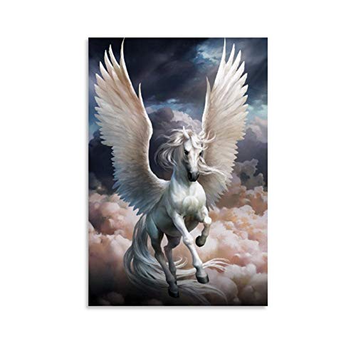 DHY Pegasus – Fantasie-Kreaturen, Mythische Kreaturen, Kunst-Poster, dekoratives Gemälde, Leinwand, Wandkunst, Wohnzimmer, Poster, Schlafzimmer, Malerei, 30 x 45 cm von DHY