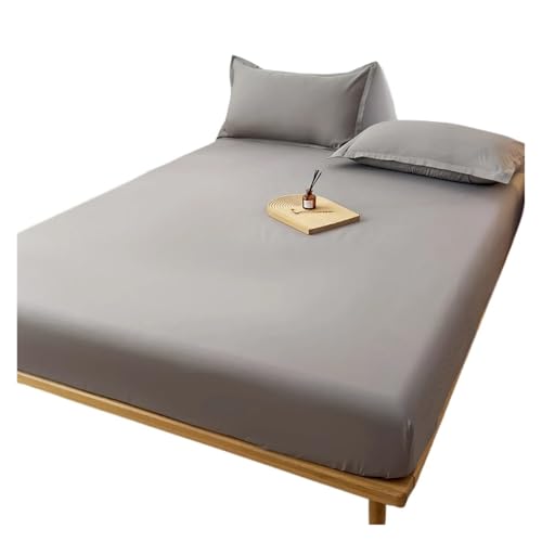 Matratzenschoner Wasserdichter Matratzenbezug, Spannbettlaken, Überwurf, Matratze, Tagesdecke, Schutzpolster, Einzel-/Doppel-/Kingsize-/Queensize-Bett, volle Größe(Grey,200x220x30cm) von DHYUACN