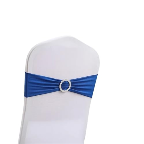 Stuhlschleife 10 teile/satz Band Bowknot Hotel Multifunktionen Einfarbig Esszimmer Stuhl Schärpen Hochzeit Bankett Party Dekorationen Hote Wohnkultur(Blue) von DHYUACN