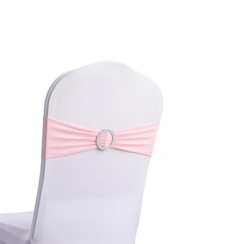 Stuhlschleife 10 teile/satz Band Bowknot Hotel Multifunktionen Einfarbig Esszimmer Stuhl Schärpen Hochzeit Bankett Party Dekorationen Hote Wohnkultur(Light pink) von DHYUACN