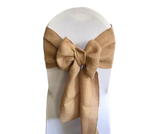 Stuhlschleife 1PCS Sackleinen Stuhl Schärpen 17 * 275CM Natürliche Jute Bogen Band Krawatten for Rustikalen Land Hochzeit Empfang stuhl Dekoration Stuhlschleife 1PCS Sackleinen Stuhl Schärpen 17 * 275CM Natürliche Jute Bogen Band Krawatten for Rustikalen Land Hochzeit Empfang stuhl Dekoration von DHYUACN