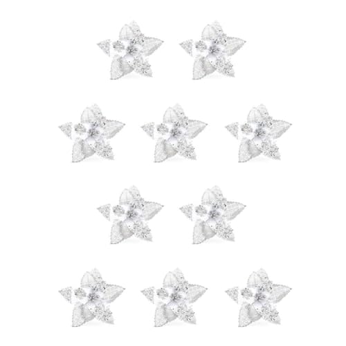 Künstliche Weihnachtsstern-Blumen im Topf, Weihnachtsdekoration für Hoteltischdekoration, Weihnachtsbaumdekoration, Fenstermall, künstliche Glitzerblumen, Weihnachtsblumen, Weiß, C, 17 cm Künstliche Weihnachtsstern-Blumen im Topf, Weihnachtsdekoration für Hoteltischdekoration, Weihnachtsbaumdekoration, Fenstermall, künstliche Glitzerblumen, Weihnachtsblumen, Weiß, C, 17 cm von DHliIQQ