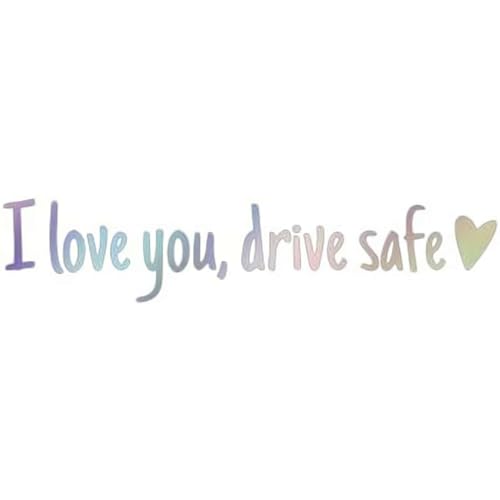 O3n0 "I Love You Drive" Auto-Spiegel-Aufkleber, Auto-Rück-Dekoration, Innen-Styling, Autospiegel-Zubehör, Abziehbilder von DHliIQQ