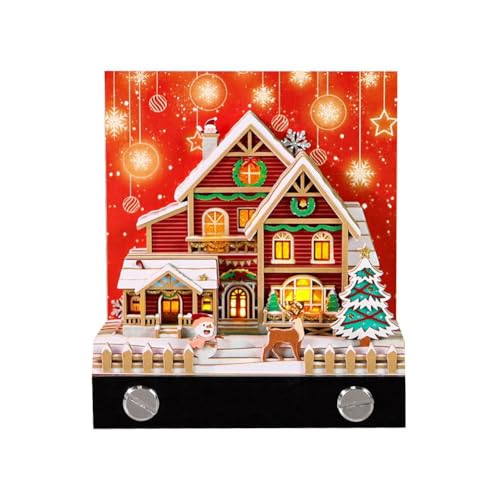 Time Piece Kalender 2025, Weihnachten Schnee Haus Papier Abreißkalender Notizblock Schreibtisch Schreibtisch Notiz Skulptur Antihaft Time Piece Kalender 2025, Weihnachten Schnee Haus Papier Abreißkalender Notizblock Schreibtisch Schreibtisch Notiz Skulptur Antihaft von DHliIQQ