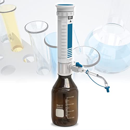 DHsdlpLU Flaschenaufsatz-FlüSsigkeitsspender, Hohe Genauigkeit Der FlüSsigkeitstrennung, Mit Sicherheitsventil Und Kappe, FüR Die Meisten Laborreagenzflaschen,2-10ML von DHsdlpLU