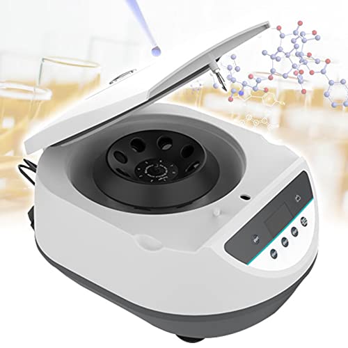 DHsdlpLU Intelligente Zentrifuge mit Digitalanzeige, Max. Geschwindigkeit: 500–5000 U/min, 110 V / 220 V, 130 W, 50 Hz, 5 A, Zwei Schnellstartprogramme,LC-8P von DHsdlpLU