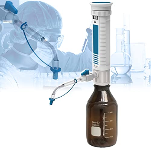 Flaschenaufsatz-FlüSsigkeitsspender, Doppeltes Sicherheitsventil, Digitales Fenster, Mit GL-Reagenzflaschen/Adaptern, FüR Labor,10-60ML von DHsdlpLU