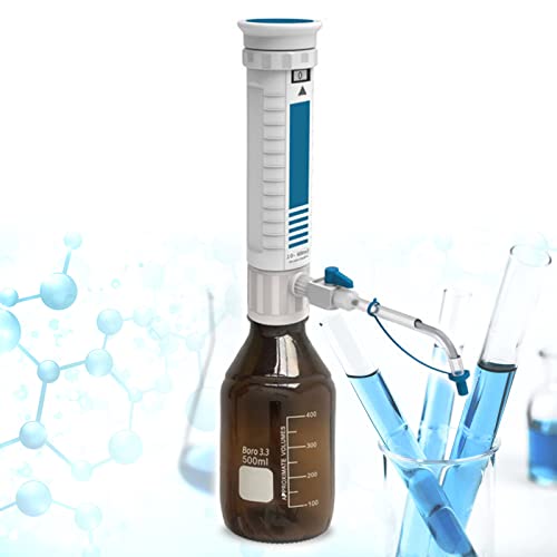 Laborspender, Flaschenaufsatz-FlüSsigkeitsspender, HüLsen-Dosierflasche, Mit Doppeltem Sicherheitsventil/Digitalem Fenster,5-30ML von DHsdlpLU