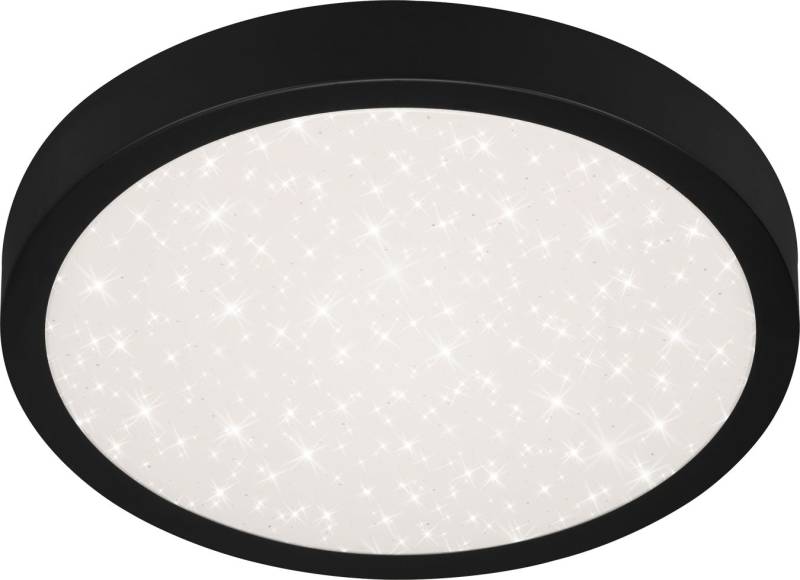 Di-Ka LED Deckenleuchte Runa schwarz mit Sternencover Metallrahmen schwarz von DI-KA