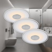 LED Einbauleuchte Einbaulampe Badlampe 3er-Set 6W Ø12cm IP44 weiß Briloner LED Einbauleuchte Einbaulampe Badlampe 3er-Set 6W Ø12cm IP44 weiß Briloner von Briloner