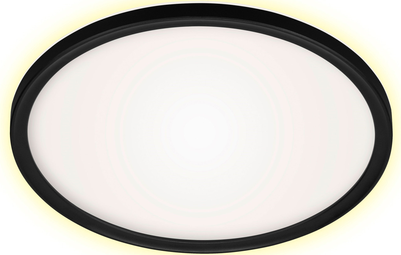 Di-Ka ultraflaches LED Panel Slim Ø 42 cm schwarz mit Backlight von DI-KA