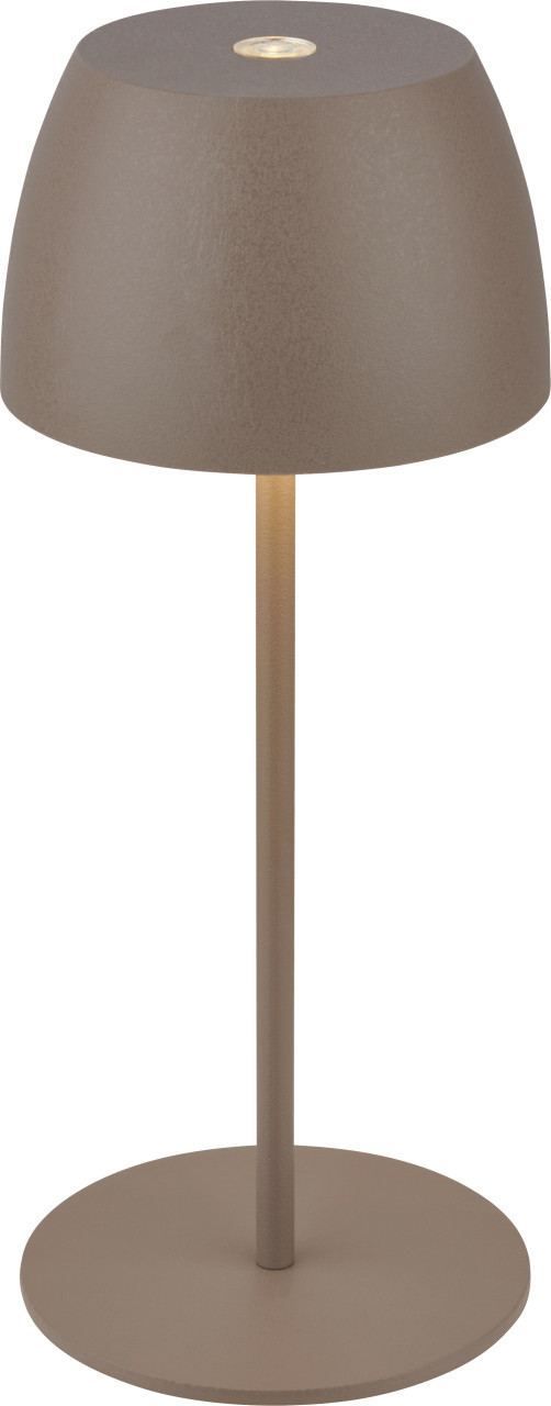 Dika LED Akku-Tischleuchte Serina Mini Touch umbrasand 20 x 8 cm warmweiß von DI-KA