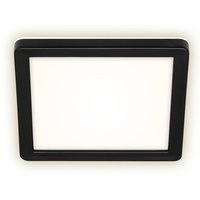 Frankfurt led Außenwandleuchte, IP44 Spritzwasserschutz, Backlighteffekt, Neutralweißes Licht, schwarz, 19 x 19 x 2,8 cm - Briloner von Briloner
