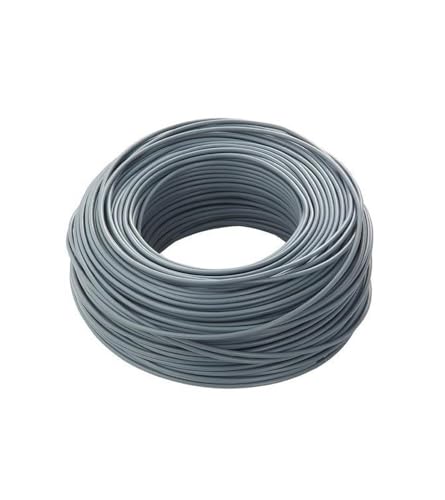 Elektrisches Kabel FS17 Abschnitte 1,5 – 2,5 – 4 – 6 mm², einpolig, 5 Meter (Grau, 1 x 1,5 mm²) von DI.M.EL. S.R.L.
