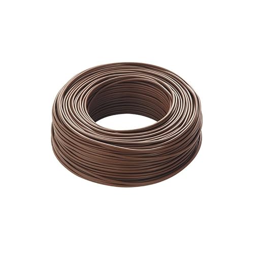 Elektrisches Kabel FS17 Abschnitte 1,5 – 2,5 – 4 – 6 mm², einpolig, 5 Meter (braun, 1 x 1,5 mm²) von DI.M.EL. S.R.L.