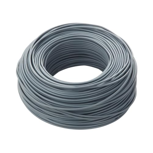 Elektrisches Kabel FS17 Abschnitte 1,5-2,5-4-6 mm² einadrig 10 Meter (Grau, 1,5 mm²) von DI.M.EL. S.R.L.