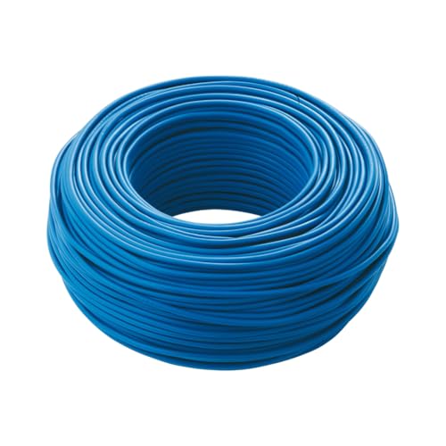Tecnosystem Elektrisches Kabel FS17 Abschnitte 1,5-2,5-4-6 mm² einadrig 10 Meter (Blau, 1,5 mm²) von DI.M.EL. S.R.L.