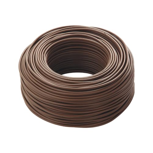 Tecnosystem Elektrisches Kabel FS17 Abschnitte 1,5-2,5-4-6 mm² einadrig 10 Meter (braun, 2.5 mm²) von DI.M.EL. S.R.L.