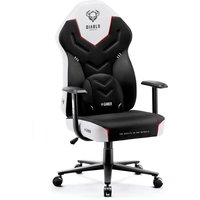 Diablo - X-Gamer 2.0 Gaming Stuhl Computerstuhl ergonomischer Bürostuhl Gamer Chair Schreibtischstuhl: Schwarz-Weiß von DIABLO