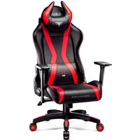 X-Horn 2.0 Gaming Stuhl Bürostuhl Gamer Chair Schreibtischstuhl 3D Armlehnen Ergonomisches Design Nacken/- Lendenkissen Kunstleder Wippfunktion Rot: von DIABLO