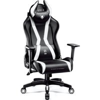 X-Horn 2.0 Gaming Stuhl Computerstuhl ergonomischer Bürostuhl Gamer Chair Schreibtischstuhl Schwarz-Weiß: Normal Size - Diablo von DIABLO