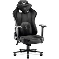 X-Player 2.0 Gaming Stuhl Computerstuhl ergonomischer Bürostuhl Gamer Chair Schreibtischstuhl Stoffbezug Schwarz - Normal Size - Diablo von DIABLO