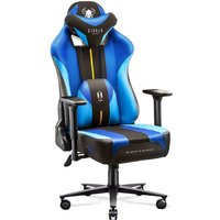 X-Player 2.0 Gaming Stuhl Computerstuhl ergonomischer Bürostuhl Gamer Chair Schreibtischstuhl Stoffbezug Frost Black - Normal Size - Diablo von DIABLO