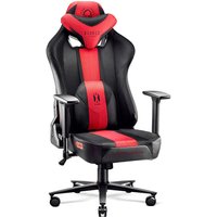 Diablo - X-Player 2.0 Gaming Stuhl Computerstuhl ergonomischer Bürostuhl Gamer Chair Schreibtischstuhl Stoffbezug Karminrot-Anthrazit - Kids Size von DIABLO