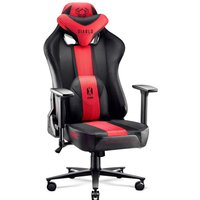 X-Player 2.0 Gaming Stuhl Computerstuhl ergonomischer Bürostuhl Gamer Chair Schreibtischstuhl Stoffbezug Karminrot-Anthrazit - King Size - Diablo von DIABLO