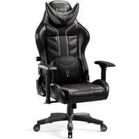 X-Ray Gaming Stuhl Computerstuhl ergonomischer Bürostuhl Gamer Chair Schreibtischstuhl Schwarz-Grau: King Size - Diablo von DIABLO