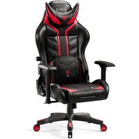 Diablo X-Ray Gaming Stuhl Computerstuhl ergonomischer Bürostuhl Gamer Chair Schreibtischstuhl Schwarz-Rot: King Size von DIABLO