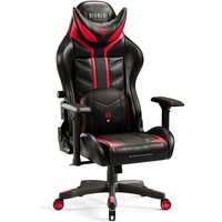 Diablo - X-Ray Gaming Stuhl Computerstuhl ergonomischer Bürostuhl Gamer Chair Schreibtischstuhl Schwarz-Rot: Normal Size von DIABLO