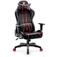 X-One 2.0 Gaming Stuhl Computerstuhl ergonomischer Bürostuhl Gamer Chair Schreibtischstuhl Schwarz-Rot - Normal Size - Diablo von DIABLO