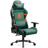 X-One 2.0 Gaming Stuhl World of Tanks Bürostuhl Schreibtischstuhl Verstellbare Armlehnen Ergonomisches Design Nacken/-Lendenkissen Normal (l) - Diablo von DIABLO