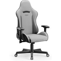 X-ST4RTER Gaming Stuhl Chair Bürostuhl Schreibtischstuhl Ergonomisch Stoffbezug 2D Armlehnen Kippmechanismus (Grau) - Diablo von DIABLO