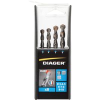 Set mit 8 GRANIT-Bohrern, zylindrischer Aufsatz - 207B Set mit 8 GRANIT-Bohrern, zylindrischer Aufsatz - 207B von DIAGER