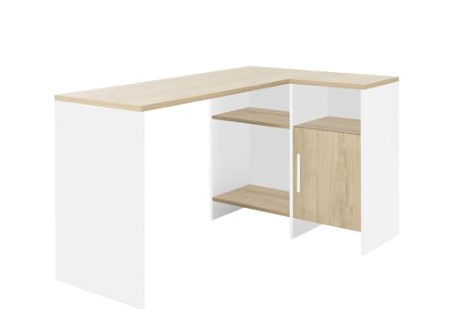DIAGONE Liverpool Schreibtisch Winkel BL-Bois Schreibtisch Kastanie Natur von DIAGONE